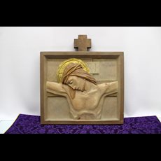 Wood Carved Stations of the Cross SKU C098-097
